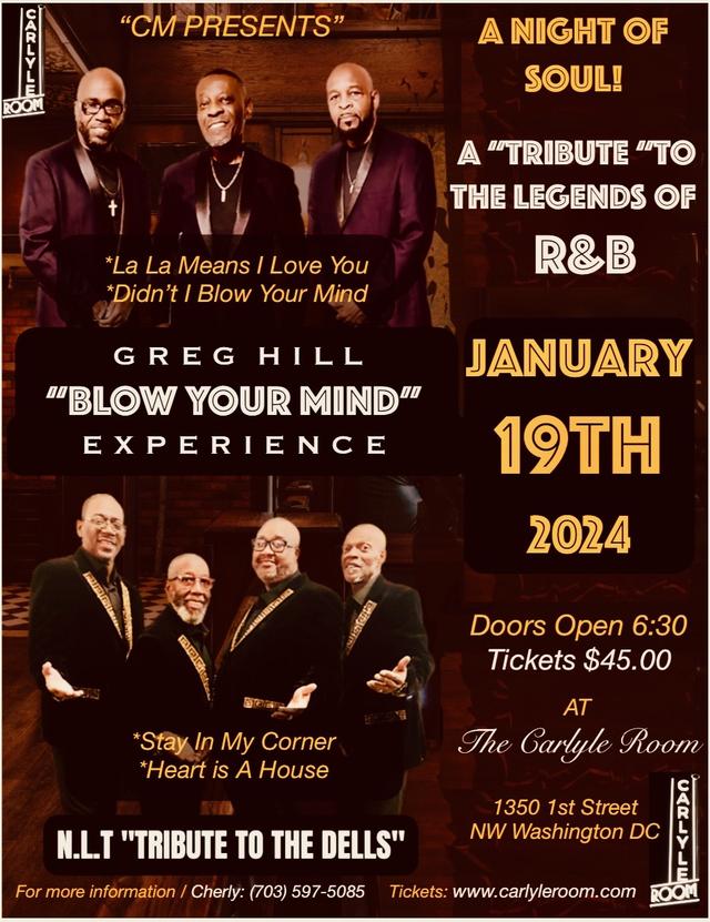 Greg Hill Tribute to The Delfonics - CANCELLED - Dimitriou's Jazz