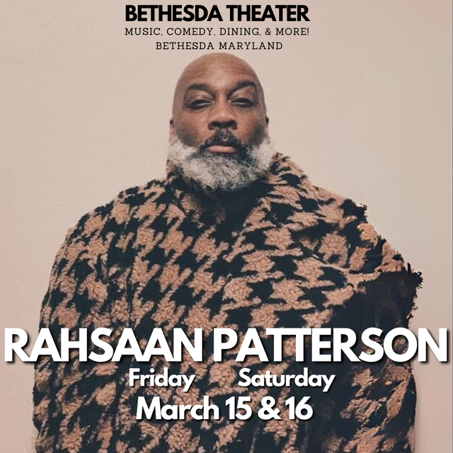 An Evening with Rahsaan Patterson, Bethesda, MD InstantSeats